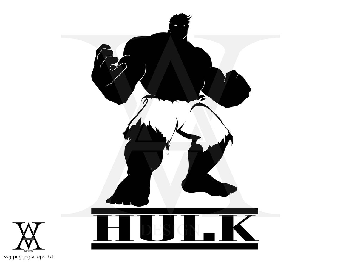 Avengers Silhouettes Svg File Hulk Clip Art Captian America | My XXX ...