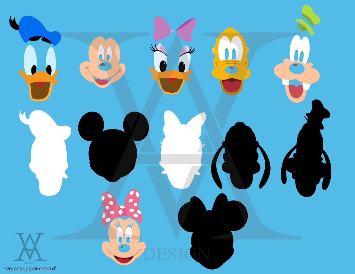 Mickey Mouse Clubhouse Vector Clipart. INSTANT DOWNLOAD Etsy