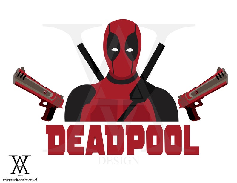 Download Deadpool clipart vector. INSTANT DOWNLOAD | Etsy