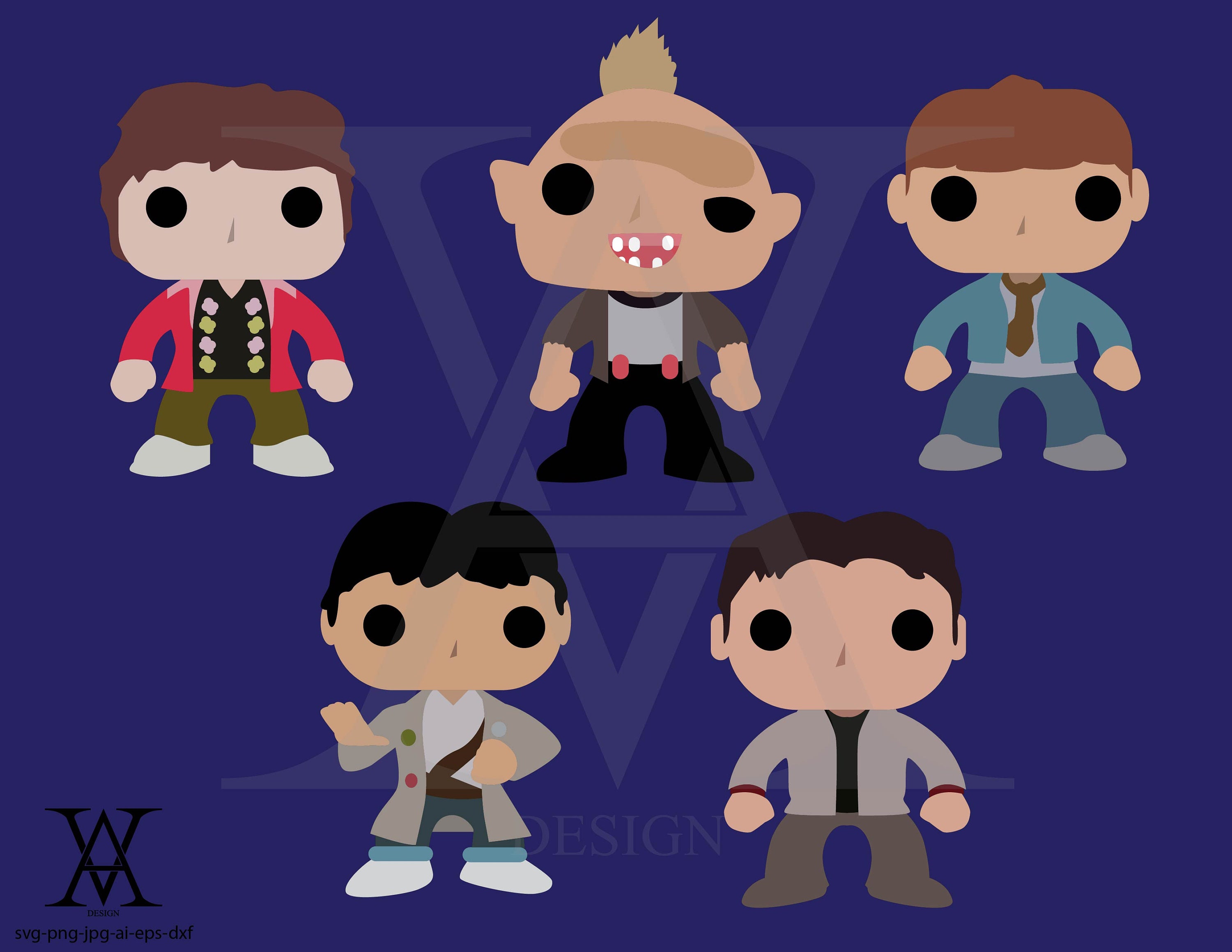 Custom The Goonies Clipart Vector Instant Download Etsy