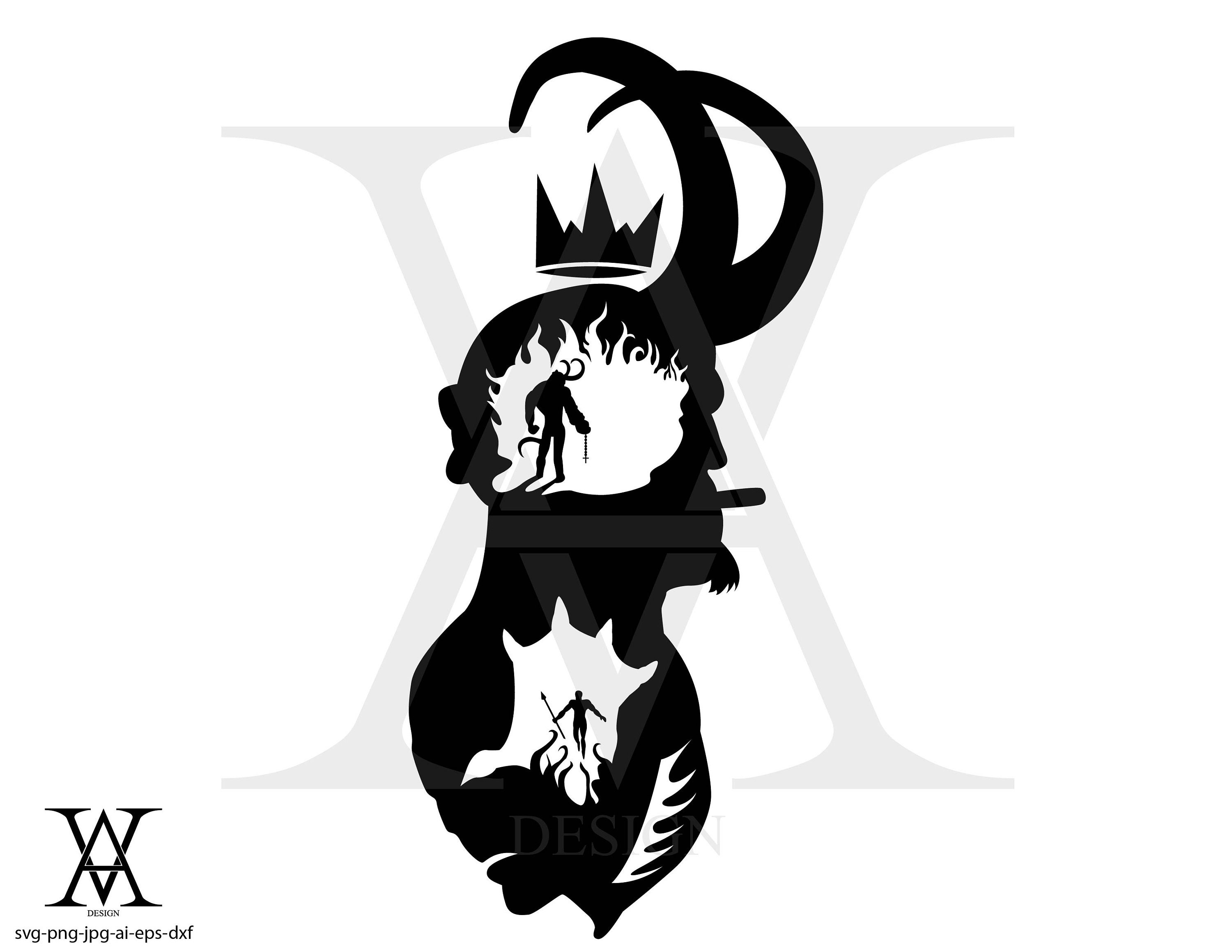 Download Hellboy Silhouette Clipart Instant Download Svg Png Eps Dxf Ai Jpg