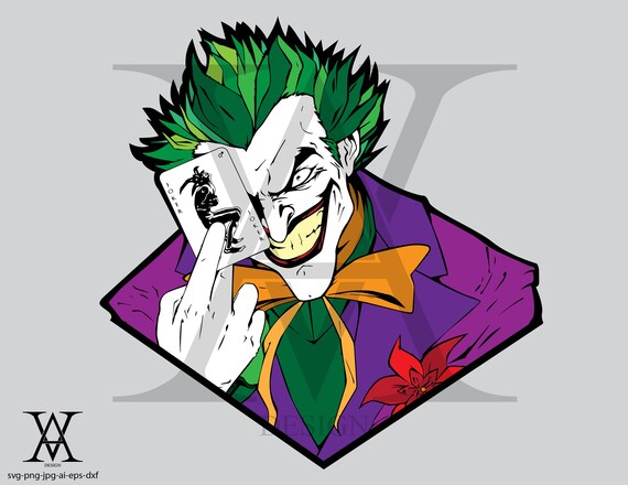 Download The Joker Dc Comic Clipart Vector Instant Download Svg Png Eps Dxf Ai Jpg