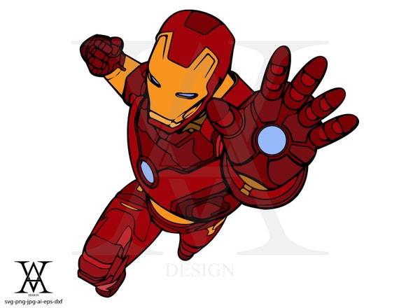 Download Ironman avengers clipart vector. INSTANT DOWNLOAD | Etsy