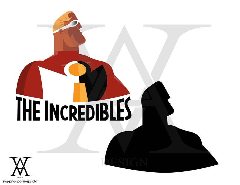 The incredibles logo disney vector. INSTANT DOWNLOAD | Etsy