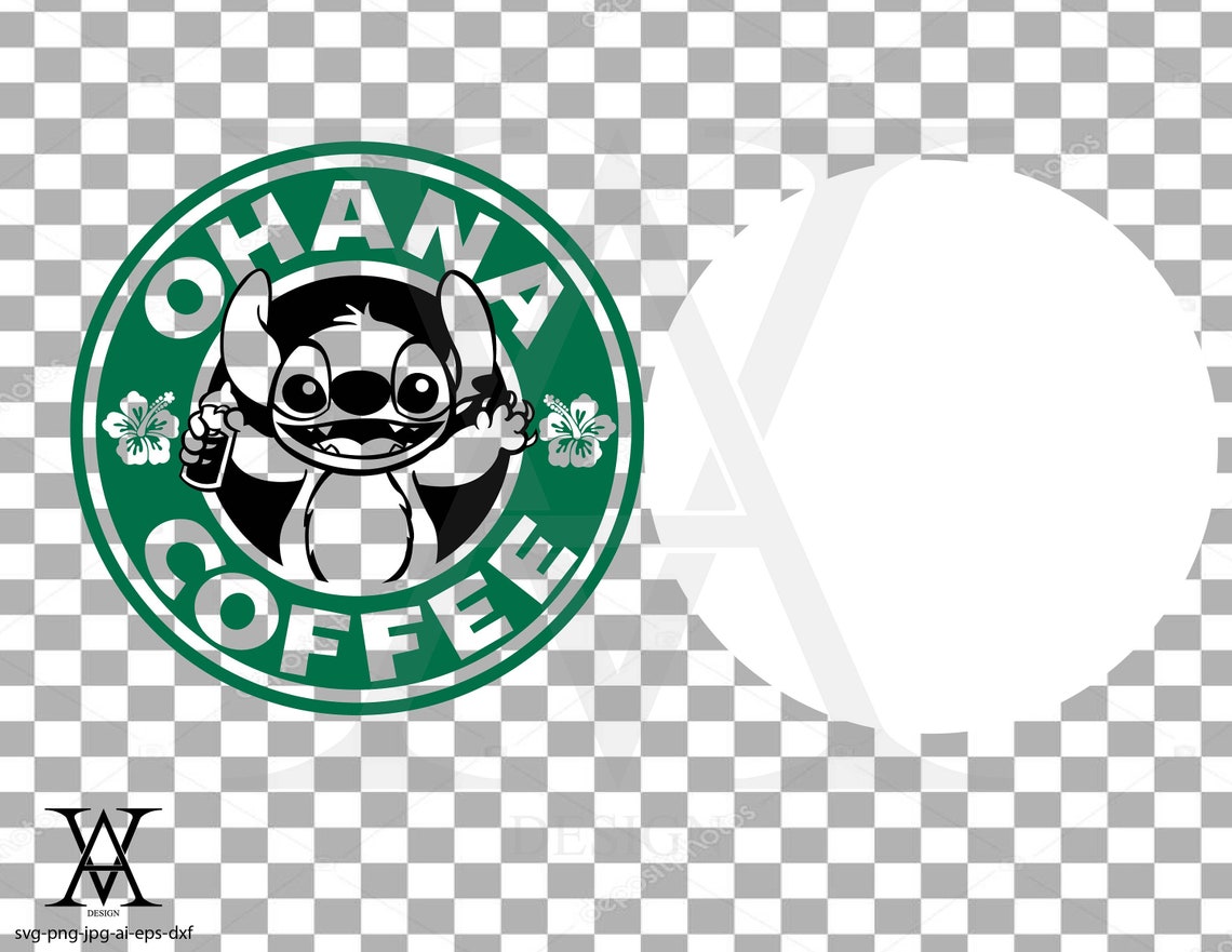 Download Ohana coffee disney clipart vector. INSTANT DOWNLOAD | Etsy
