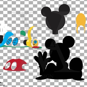 Mickey Mouse Clubhouse Clipart Vector. INSTANT DOWNLOAD - Etsy