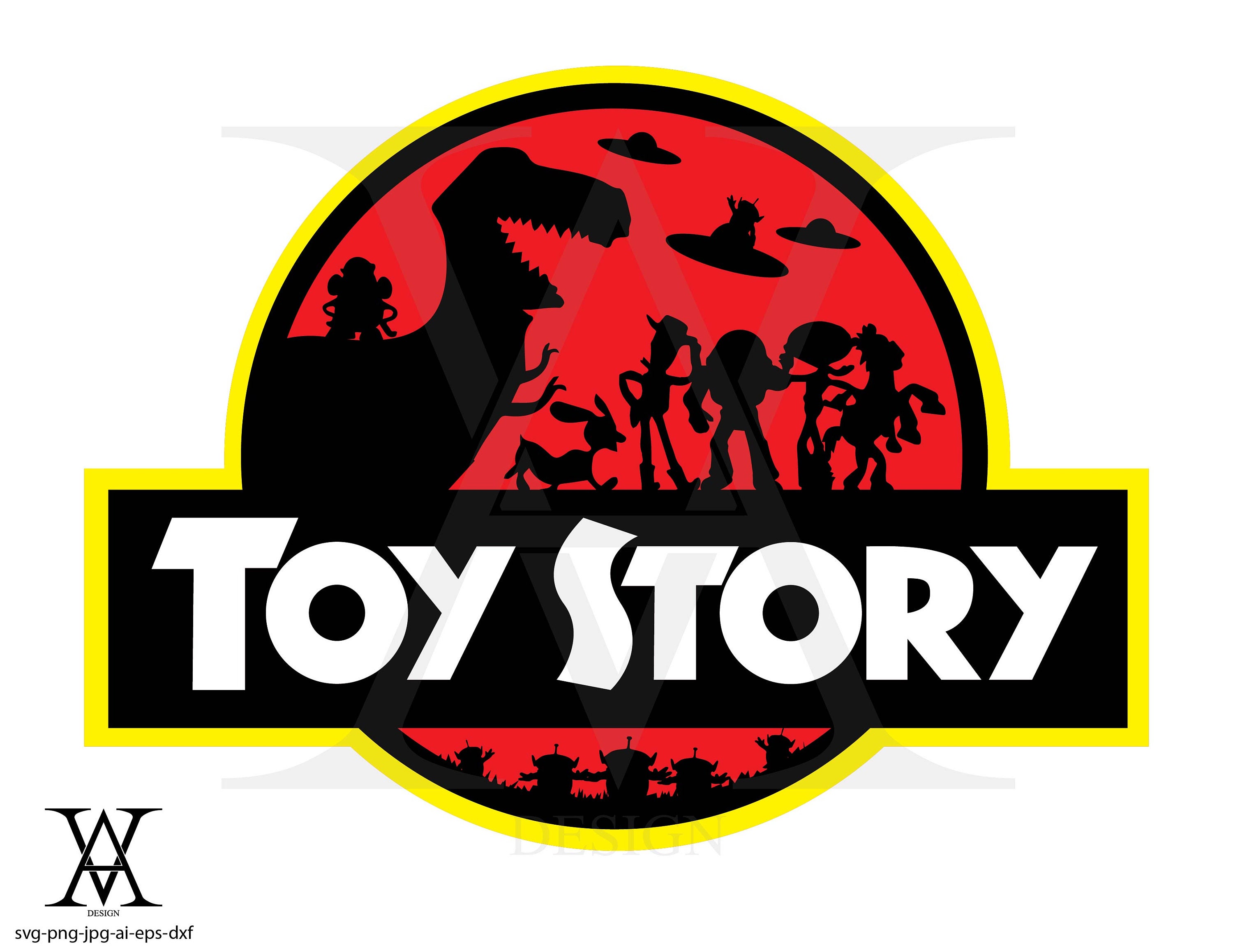 Toy Story logotipo silueta vector. DESCARGA INSTANTE Etsy