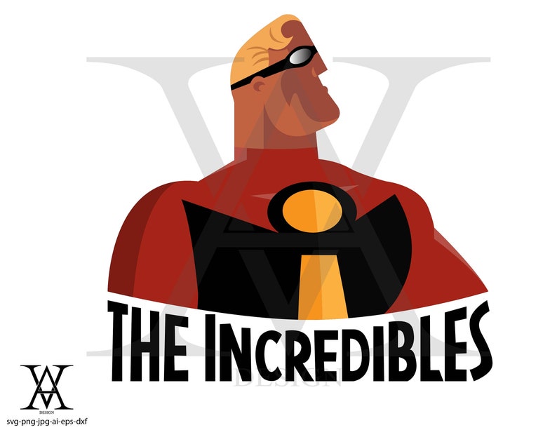 The incredibles logo disney vector. INSTANT DOWNLOAD | Etsy
