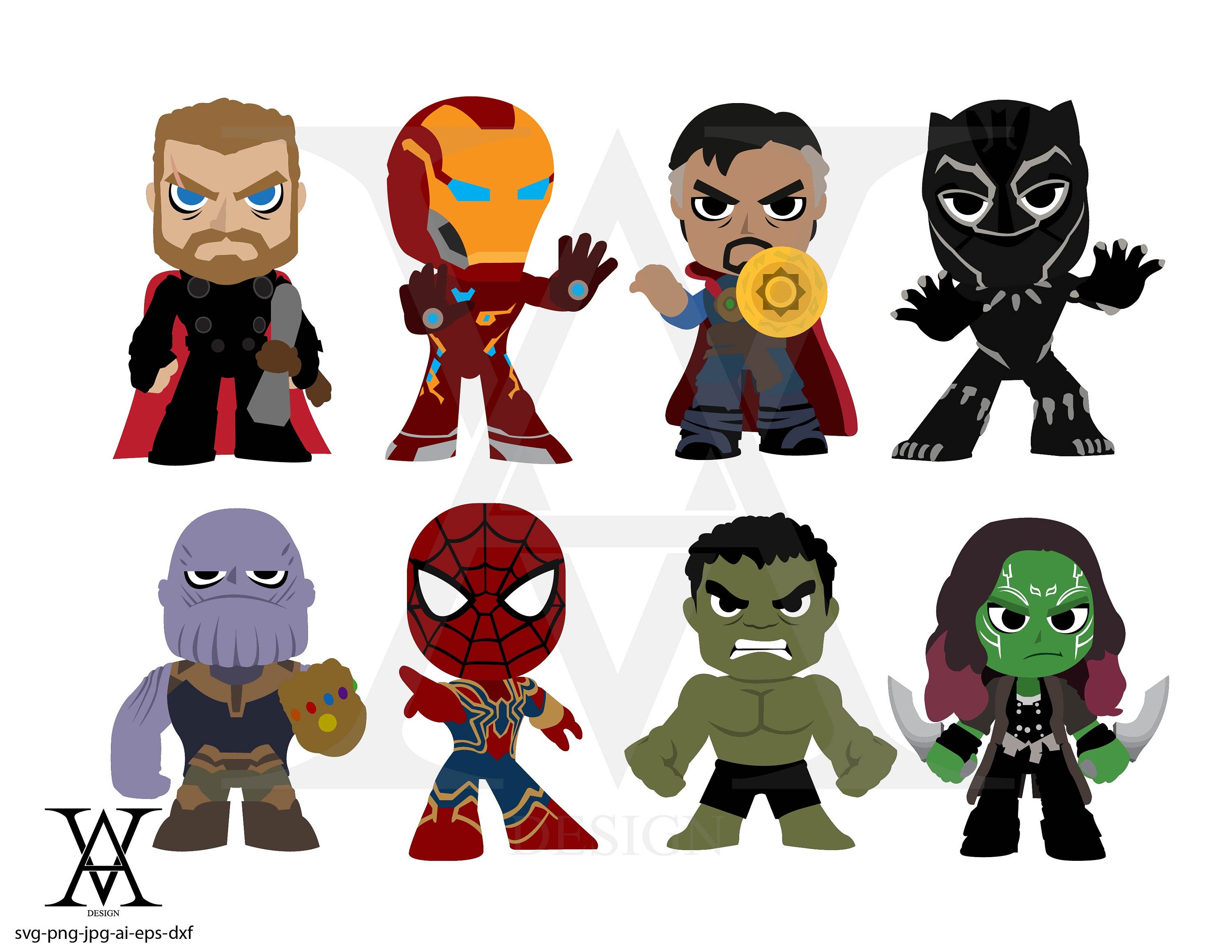 Vengadores personajes prediseñadas guerra infinita. DESCARGA - Etsy México Vengadores personajes prediseñadas guerra infinita. DESCARGA - Etsy México