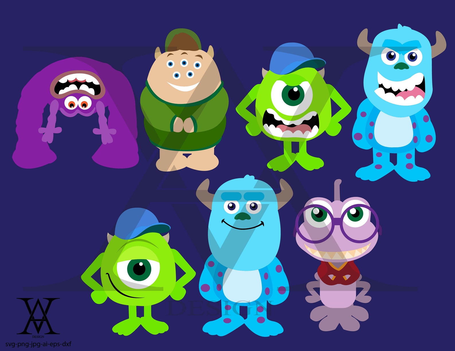 Monsters Inc Characters Hiplopez