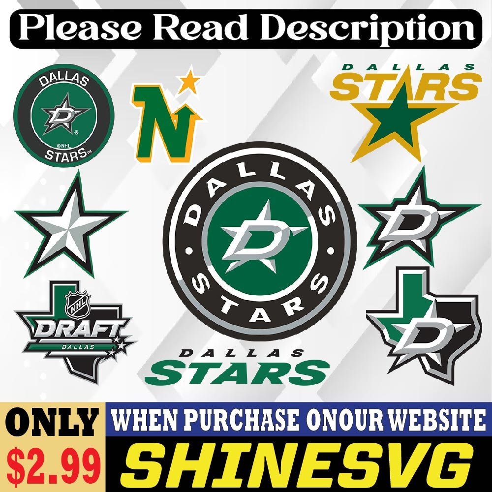 NHL Logo Dallas Stars, Dallas Stars SVG Vector, Dallas Stars Clipart, Dallas  Stars Ice Hockey Kit SVG, DXF, PNG, EPS Instant Download NHL-Files For  Silhouette, Files For Clipping. - Gravectory