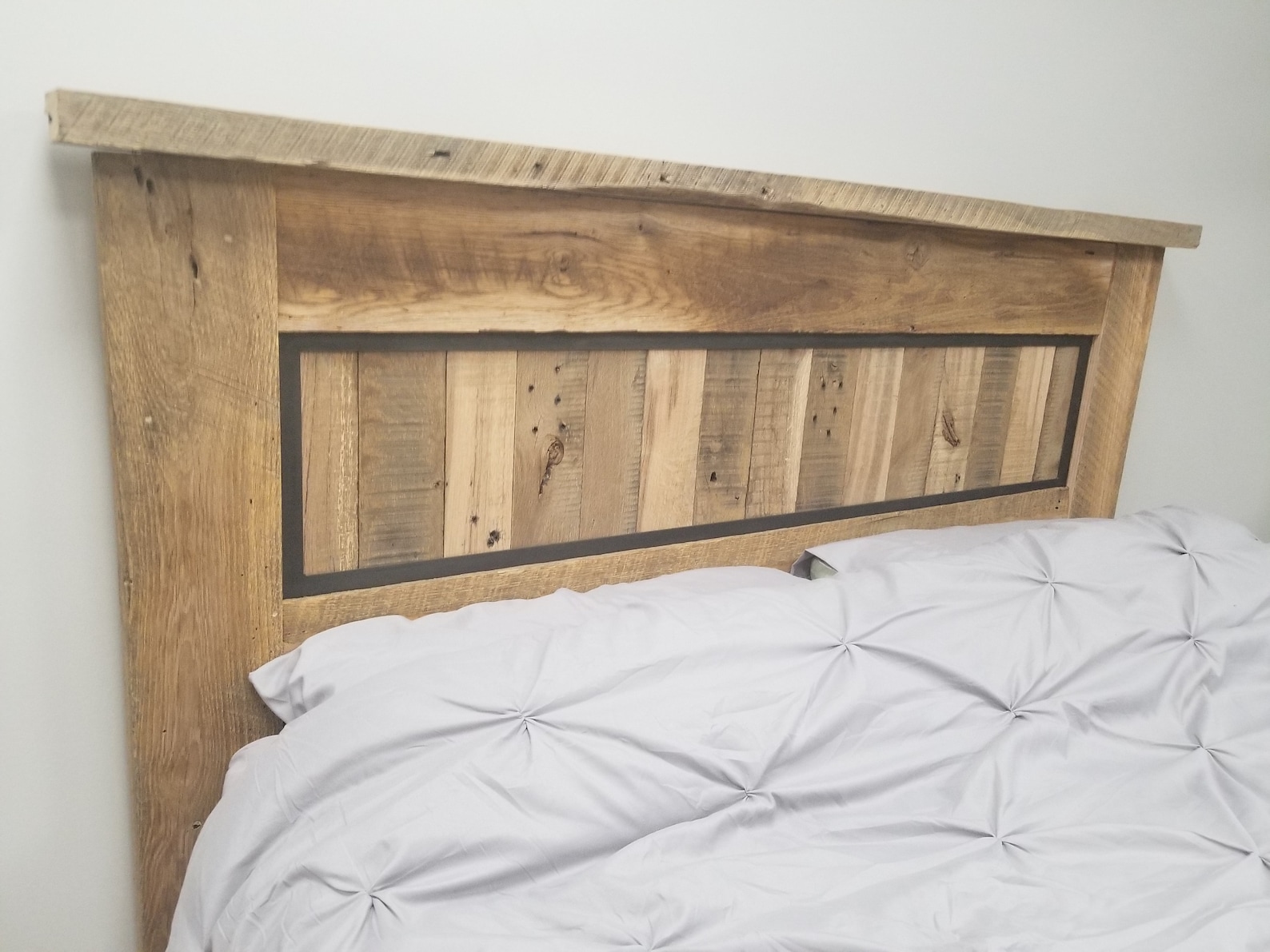 Reclaimed rustic barnwood headboard Handmade from REAL Etsy