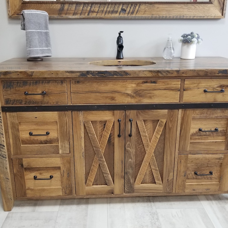 Farmhouse Bathroom Vanity - Etsy