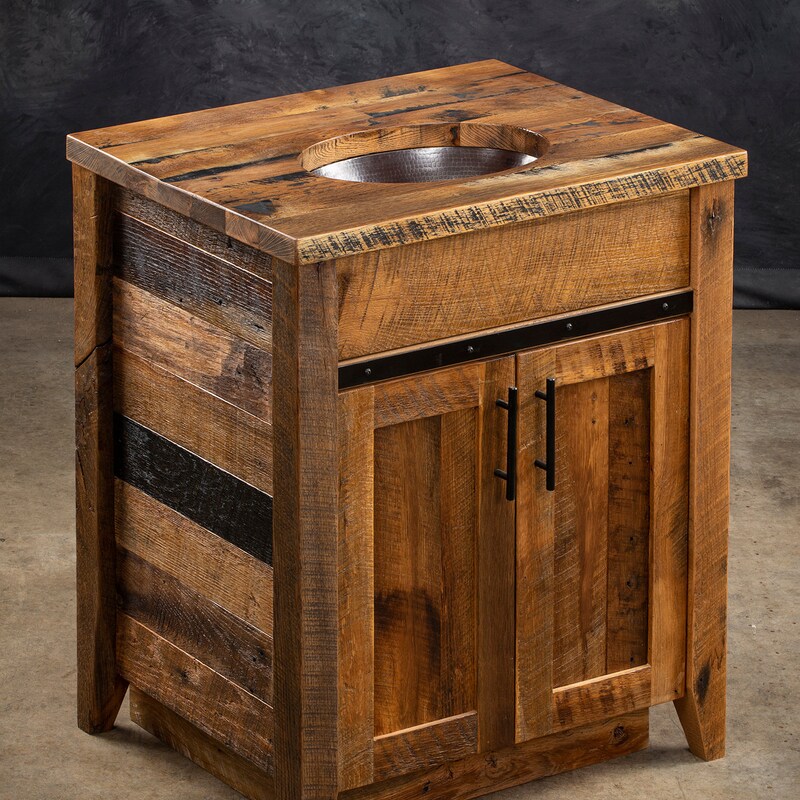 Rustic Bathroom Vanity - Etsy
