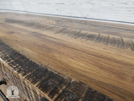 Reclaimed barnwood dresser deals