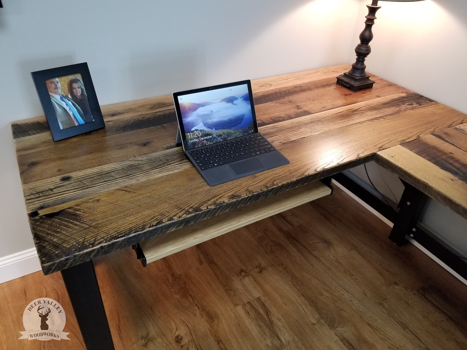 Reclaimed Wood Computer Desk Rustic Corner Desk Custom Etsy