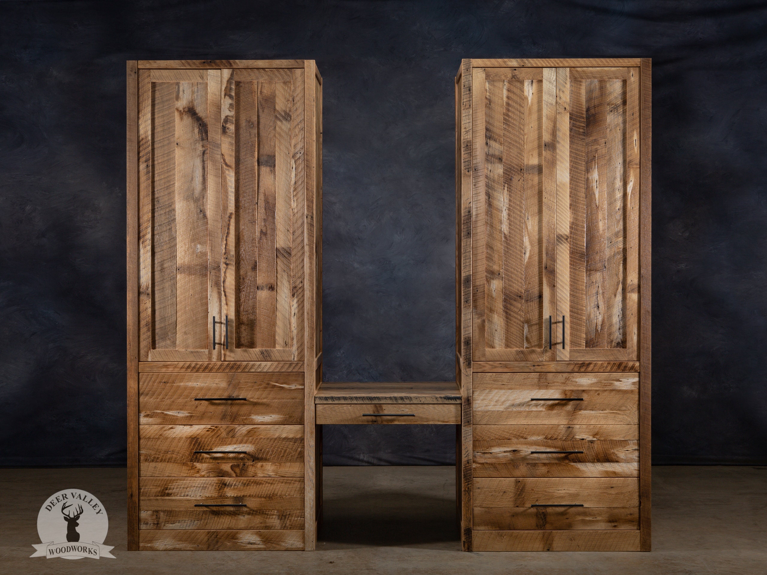 Buy Reclaimed Wood Wardrobe Cabinet With Drawers Barnwood Armoire Solid Wood Wardrobe Closet Online in India Etsy