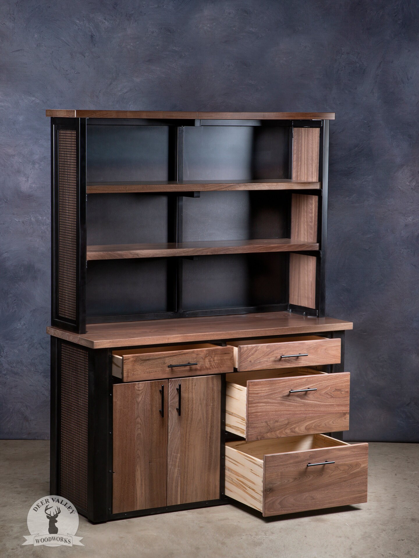 Metal kitchen hutch discount
