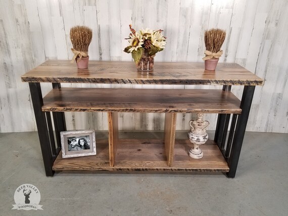 Barnwood entertainment center deals