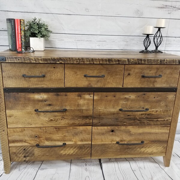 Solid Wood Dresser Etsy