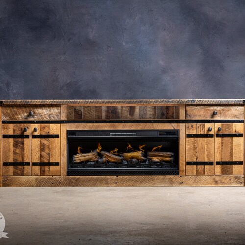 Fireplace TV Console Etsy
