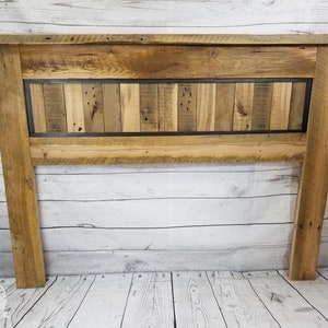 Reclaimed rustic barnwood headboard, Handmade from real barnwood, King/Queen/Full/Twin, farmhouse bed headboard, custom rustic headboard