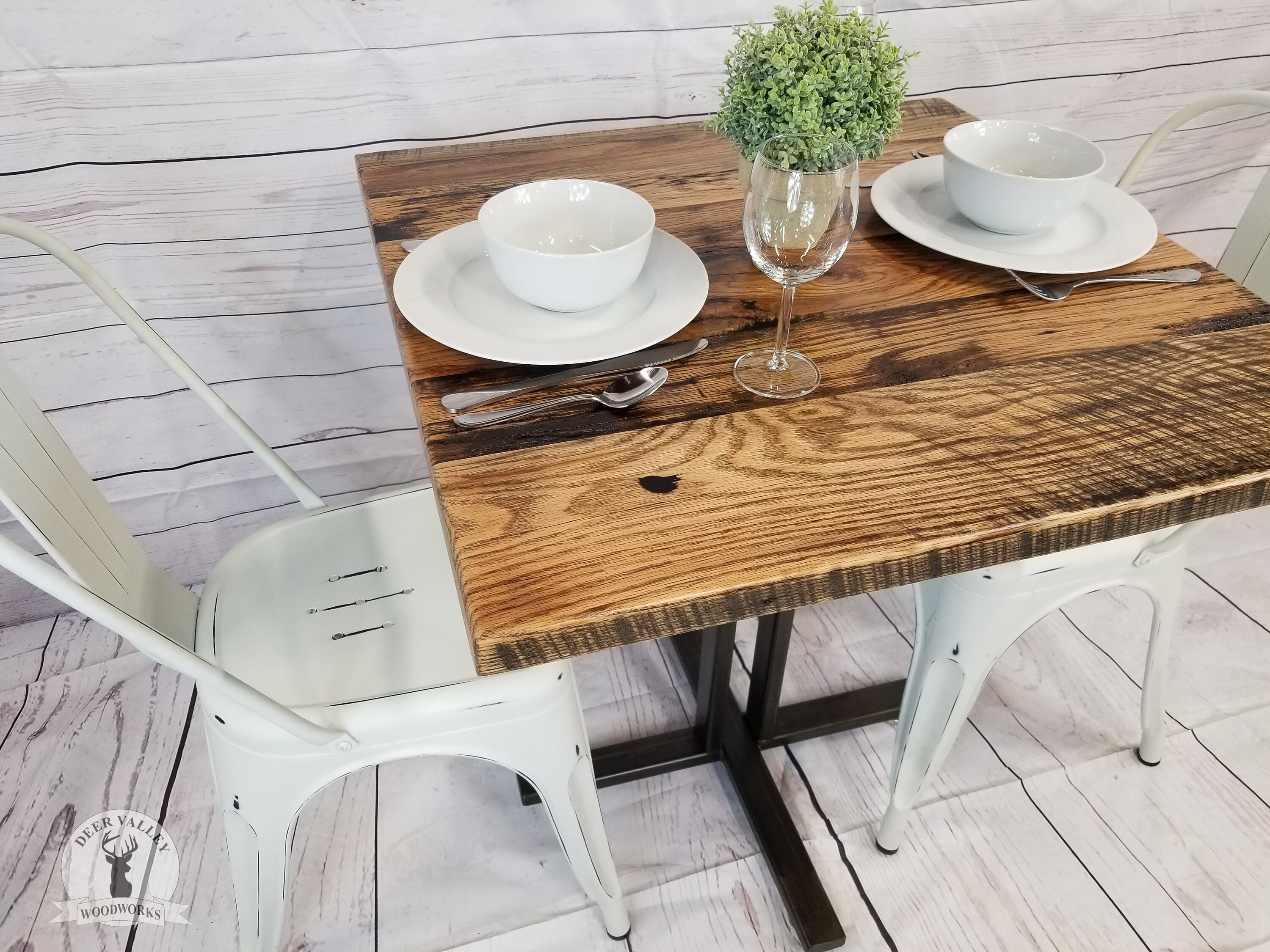 Reclaimed Wood Bistro Table Rustic Pub Table Small Farmhouse - Etsy