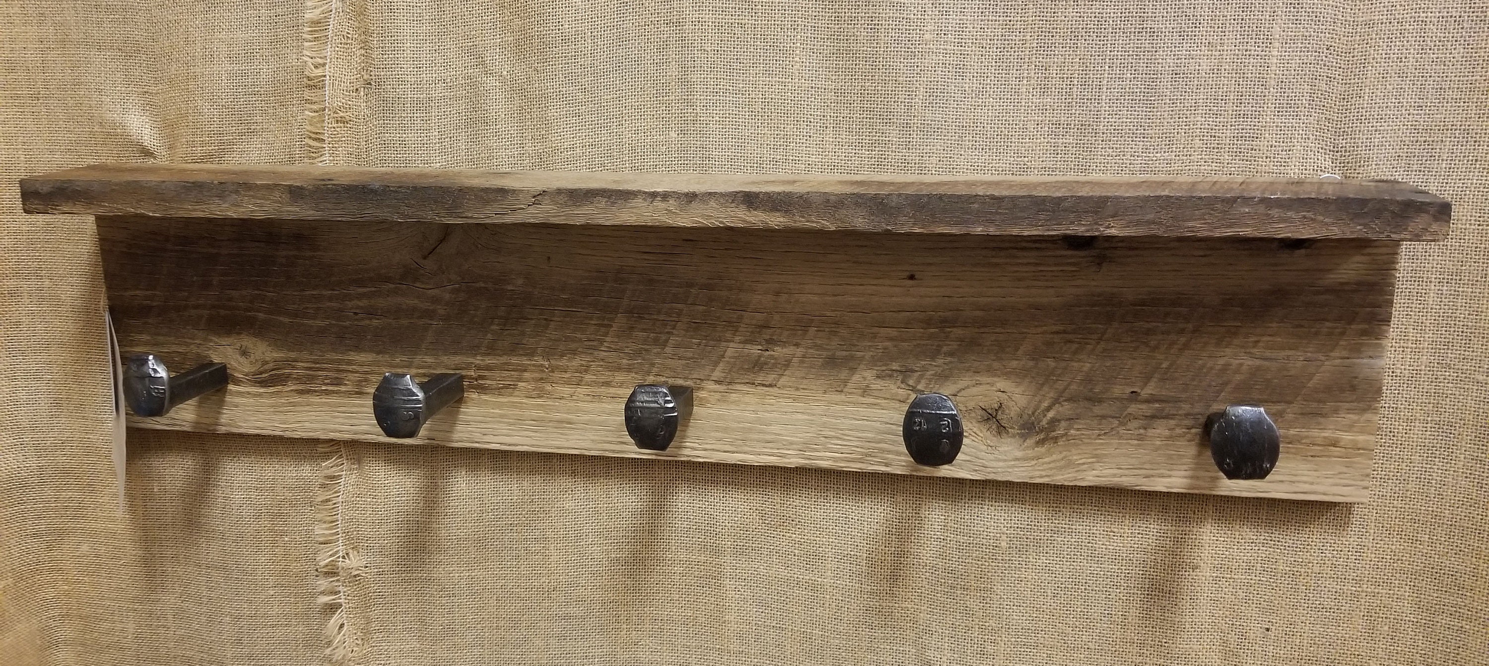 Reclaimed railroad spikes coat rack Etsy