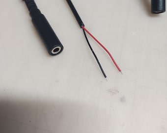 50 Mono cables, 2 wire, 12" long, for making adaptive toys. 2 wire cable