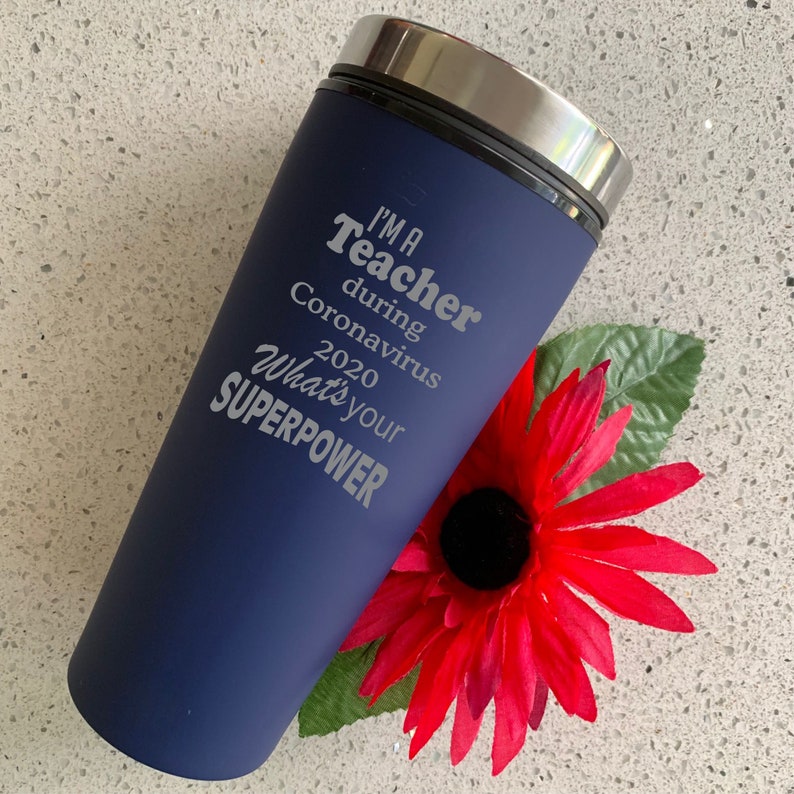 Personalised Engraved Thermal Travel Mug Social Distancing Etsy Australia