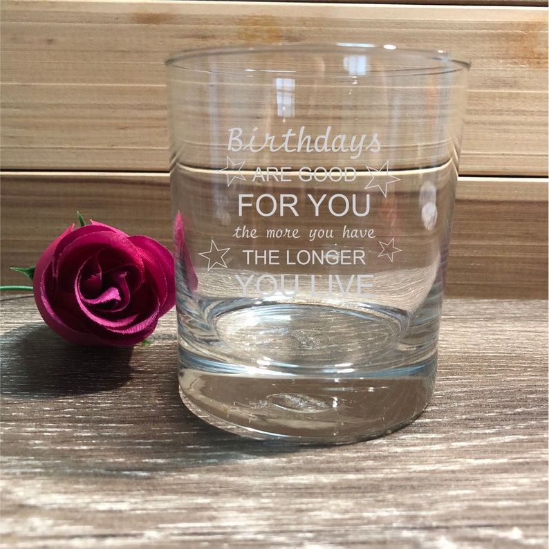 Personalised Engraved Scotch Glass - Custom Initials, Premium European Glass, 9cm Tall, Ideal Bourbon Whiskey Gift