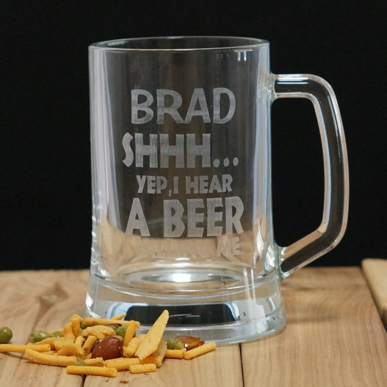 Personalised Engraved 500ml Beer Mug Beer Stein Birthday Glass Etsy