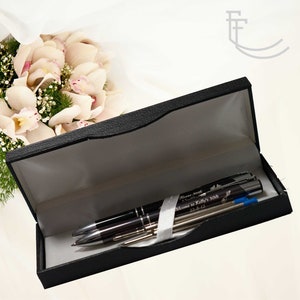 Personalised  Pen Set Laser Engraved - Wedding, Birthday, Christmas, Thank You Gifts - Free Shipping Aust Wide