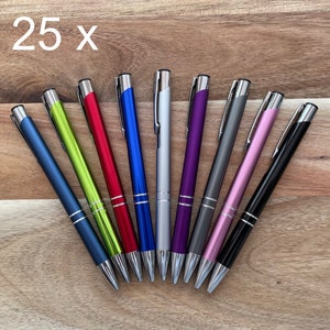 25 x Engraved Metal Pens Teachers Gifts Christmas Gifts Personalised End Of Year Gift