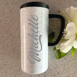Personalised Engraved Stainless Steel Travel Mug, Engraved Travel Mug