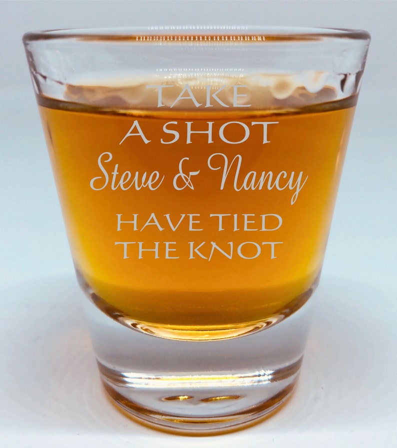 Personalised Engraved 30ML Shot Glass Wedding Favour Etsy Australia