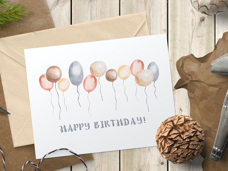 Printable Birthday Card Printable Happy Birthday Cards - Etsy