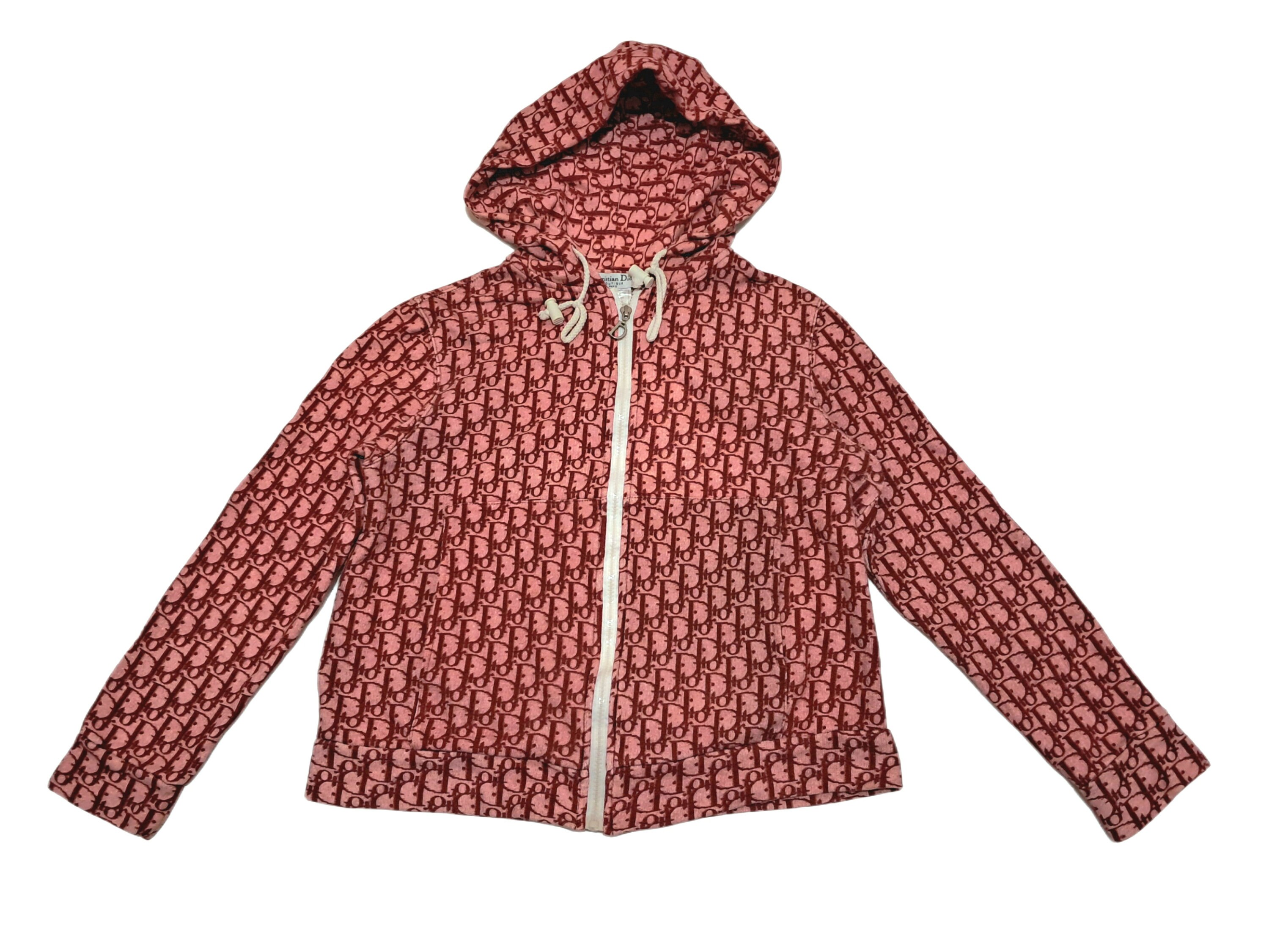 Vintage Christian Dior Jaket Zip Hoodie Monogram India