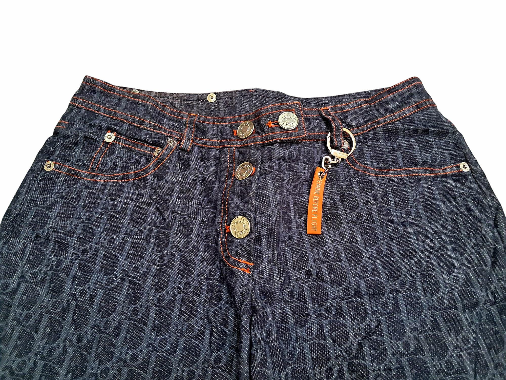 Vintage Christian Dior Monogram Denim Cropped Pants W30 - Etsy