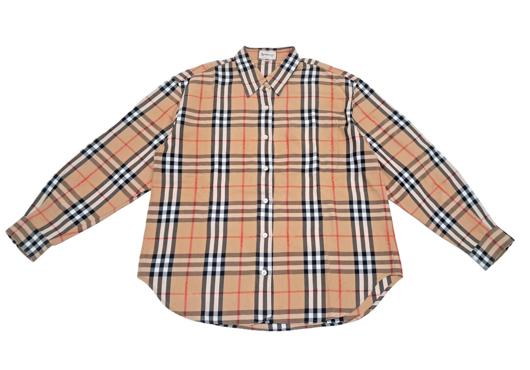 Vintage BURBERRYS London Nova Check Shirt With Prorsum Logo Monogram - Etsy
