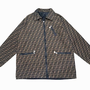Vintage FENDI ZUCCA Monogram Jacket Reversible Made in ITALY