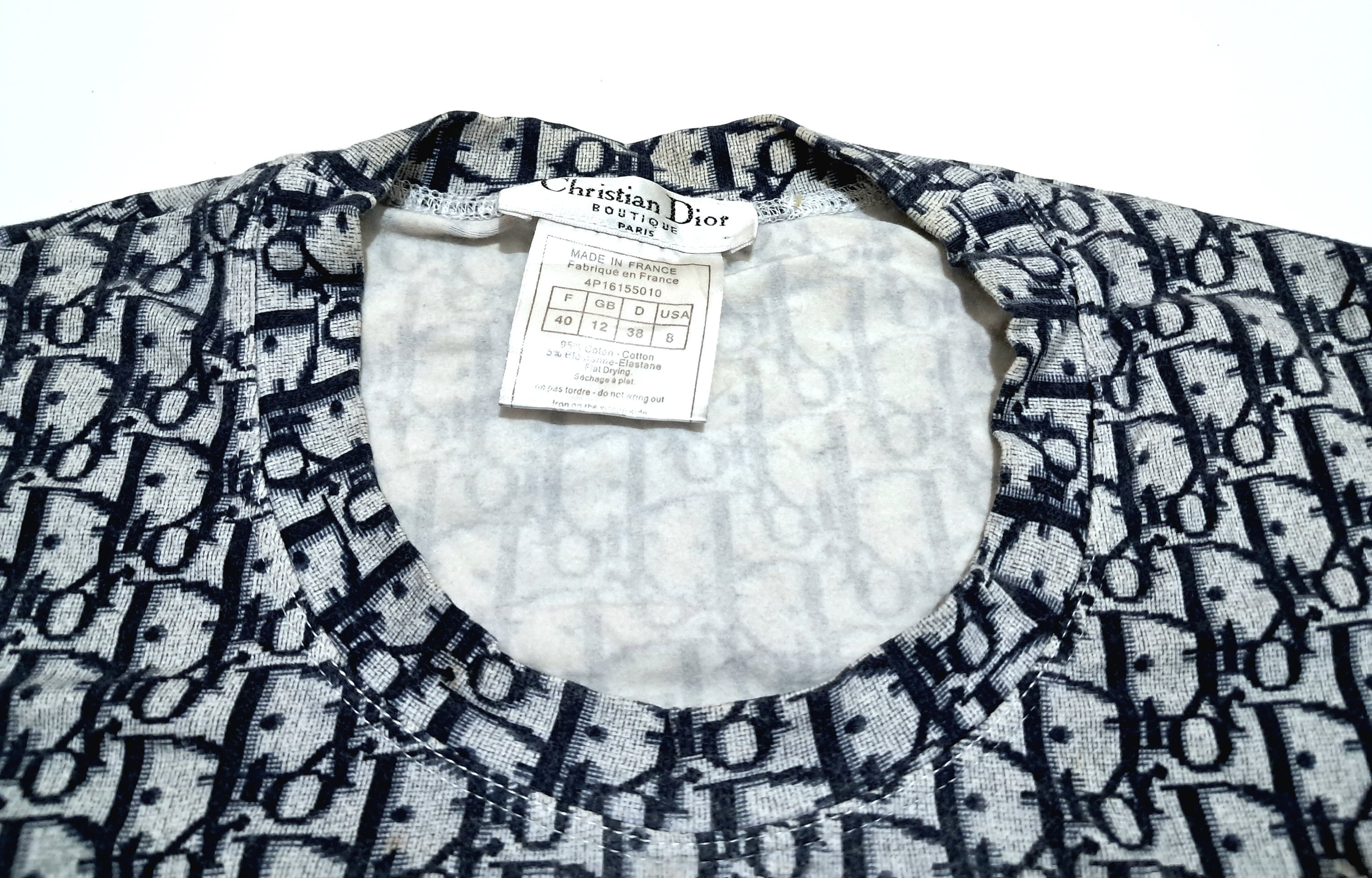 【vintage】Christian Dior 半袖 シャツ プリントロゴ Vintage Christian Dior Monogram Tshirt - Etsy