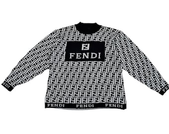 vintage FENDI Zucca Sheer Shirt Top fh FENDI Vintage Zucca 