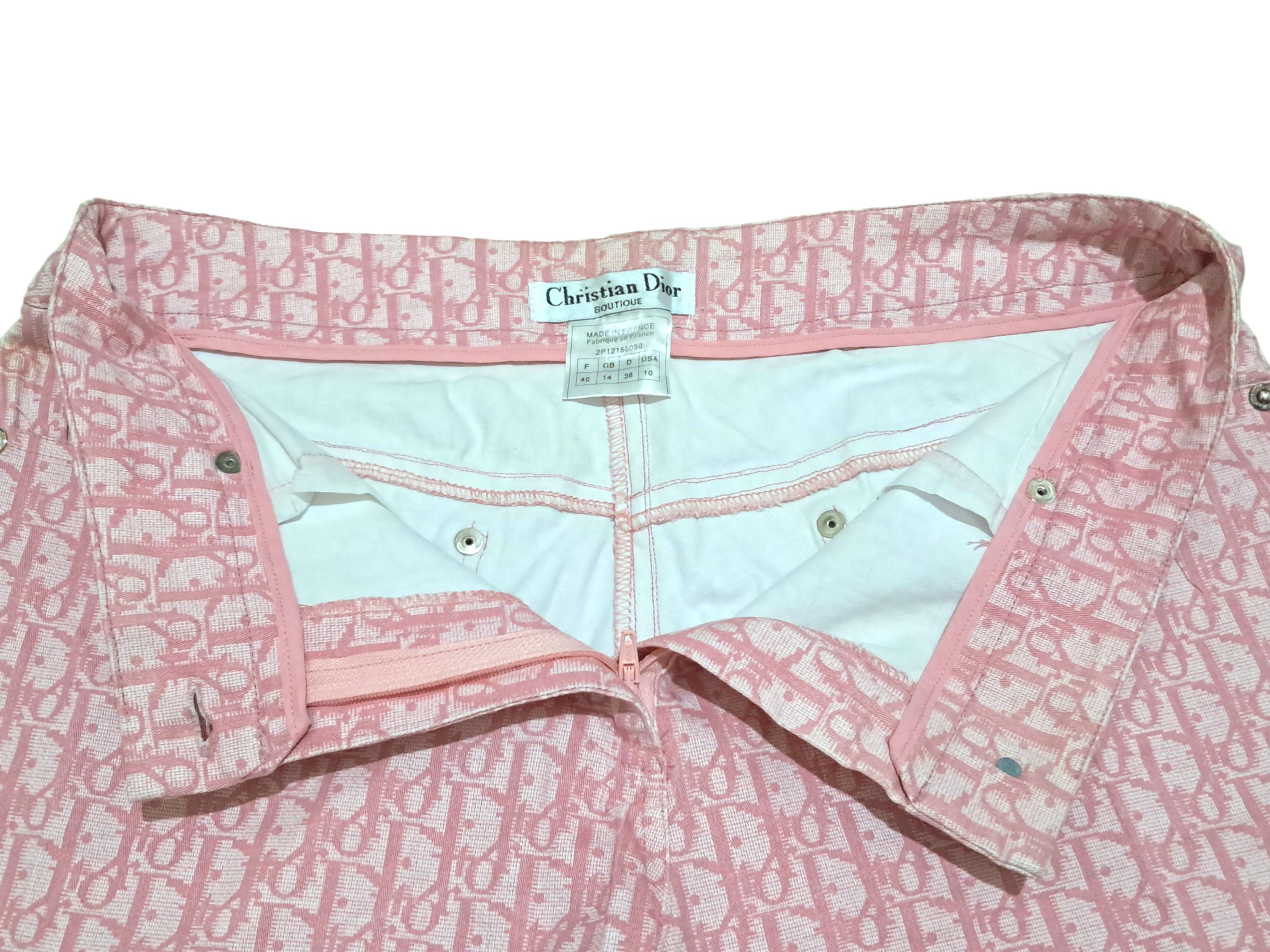 Vintage Christian Dior Monogram Cropped Pants Pink W32 - Etsy