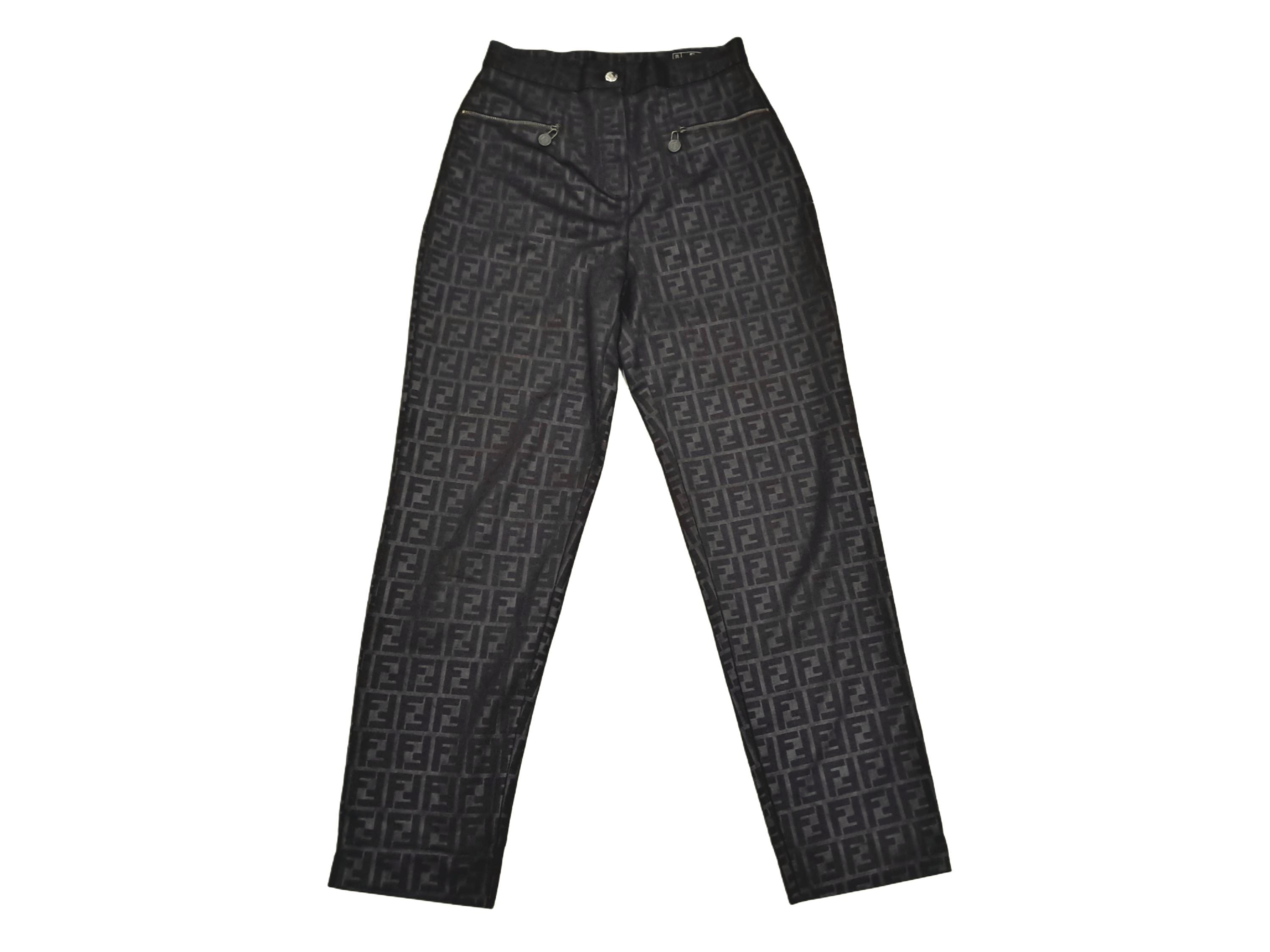 Vintage FENDI Zucca Monogram Trouser Pants Size 27-28 - Etsy