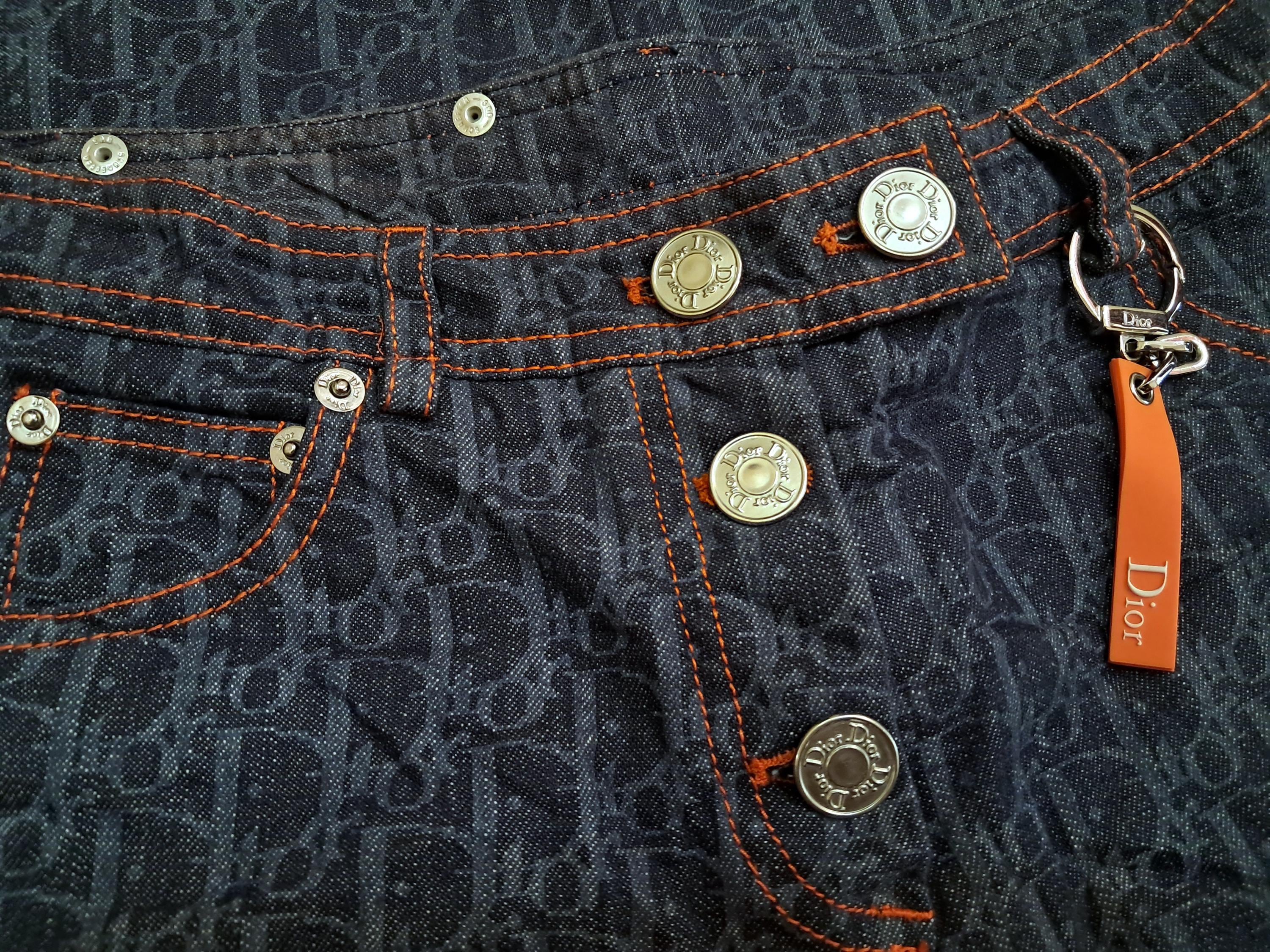 Vintage Christian Dior Monogram Denim Cropped Pants W30 - Etsy