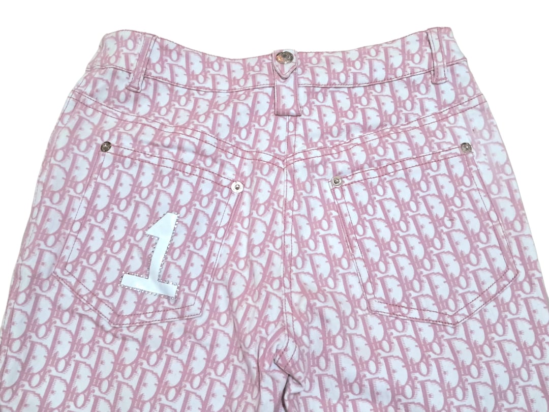 Vintage Christian Dior Monogram John Galliano Cropped Pants Pink - Etsy