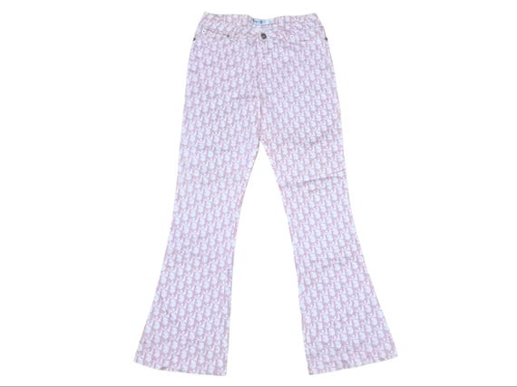 Vintage Christian Dior Monogram Trouser Pants Pink Size 29