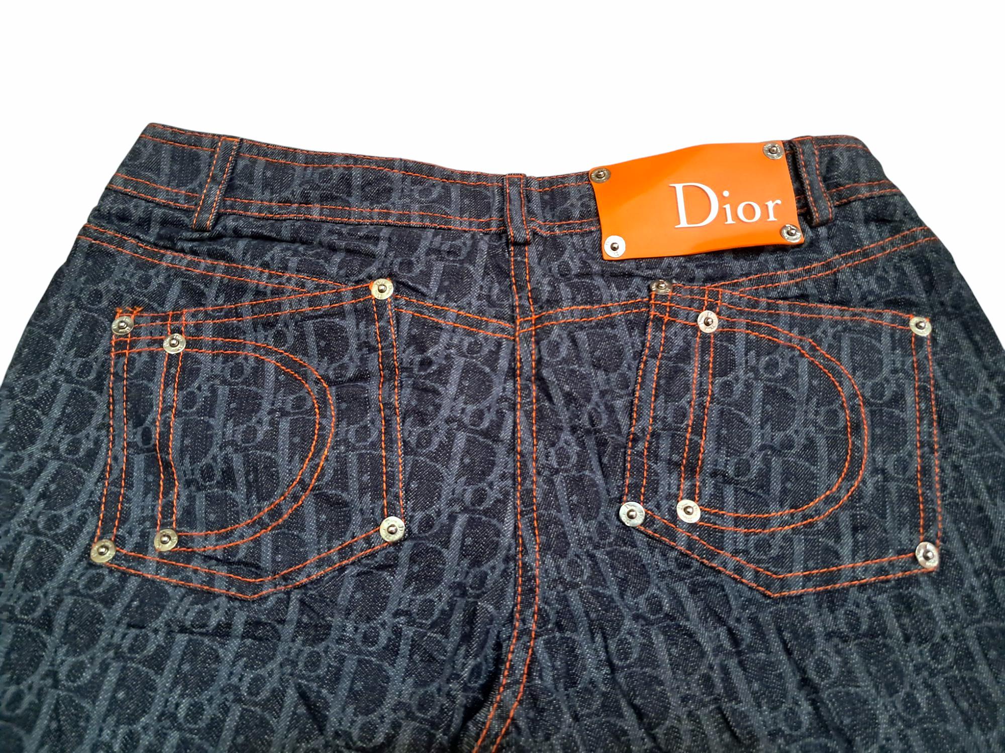 Vintage Christian Dior Monogram Denim Cropped Pants W30 - Etsy