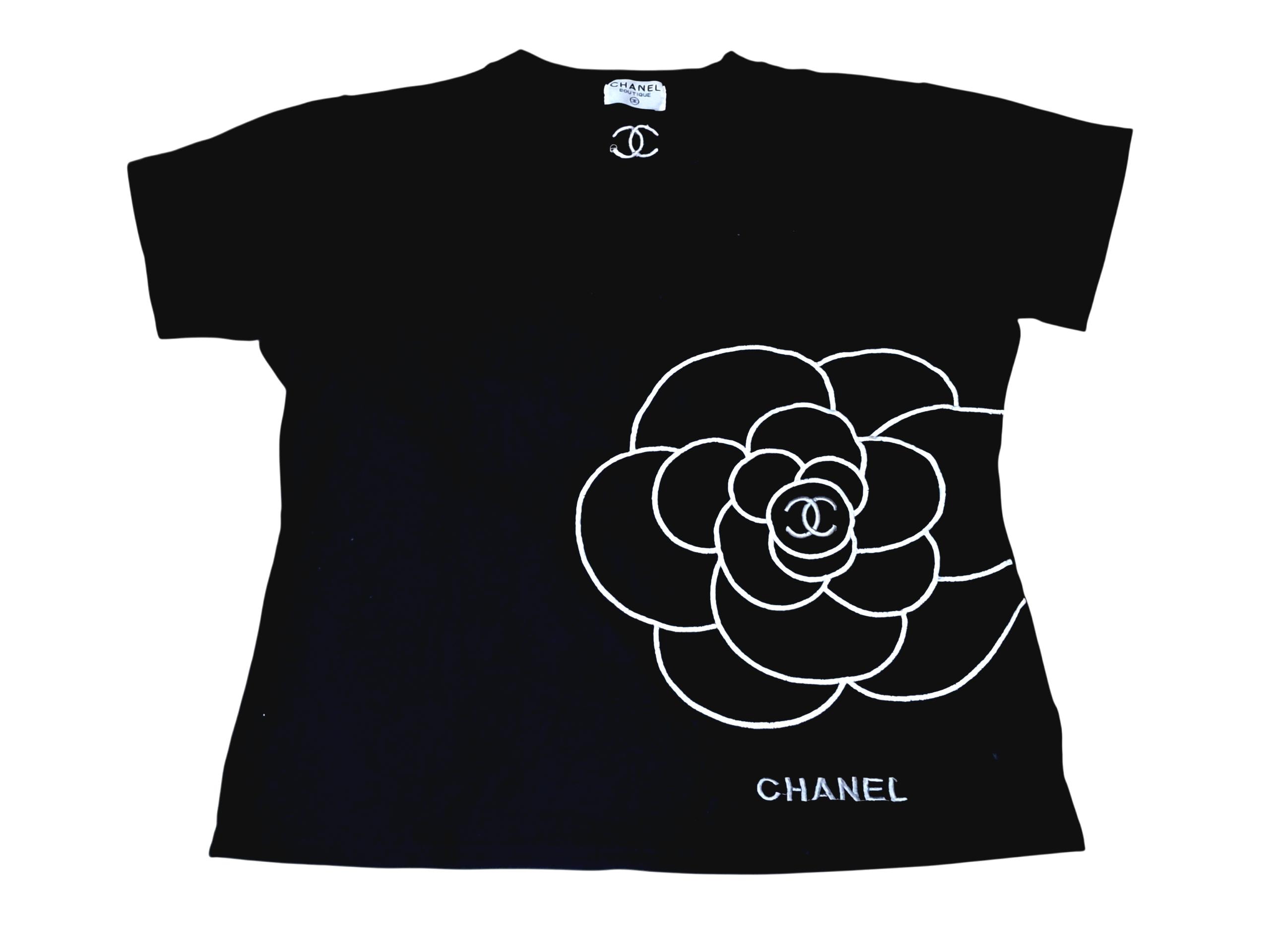 Chanel Logo T Shirt - Etsy